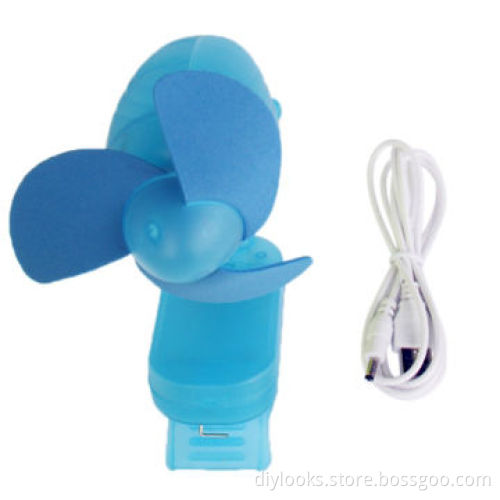 Clip Handy USB Fan with 5V DC Input Voltage, Available in Blue Color